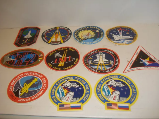 Vintage Space Shuttle Stickers NASA Lot of 11 NEW #1
