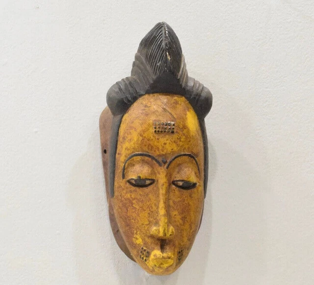 African Mask Baule Tribe Passport Mask Mali