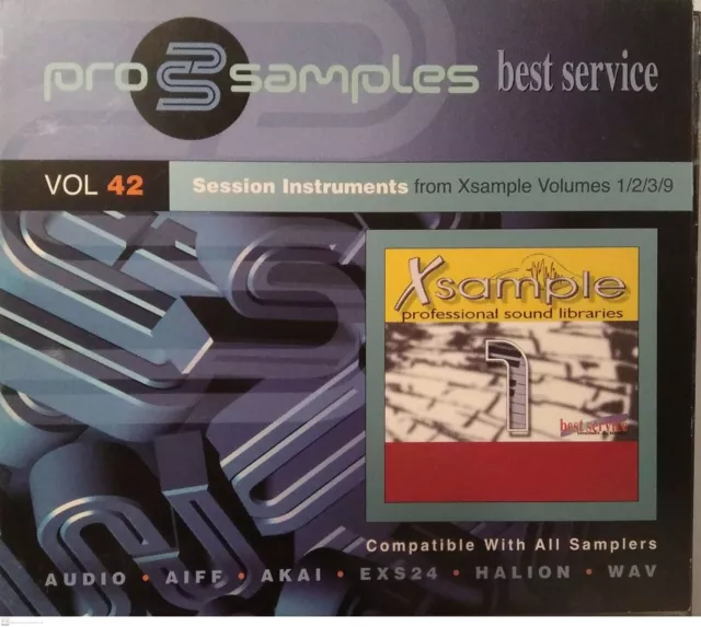 Best Service pro samples Vol. 42 2CD Session Instruments From Xsample Volumes 1