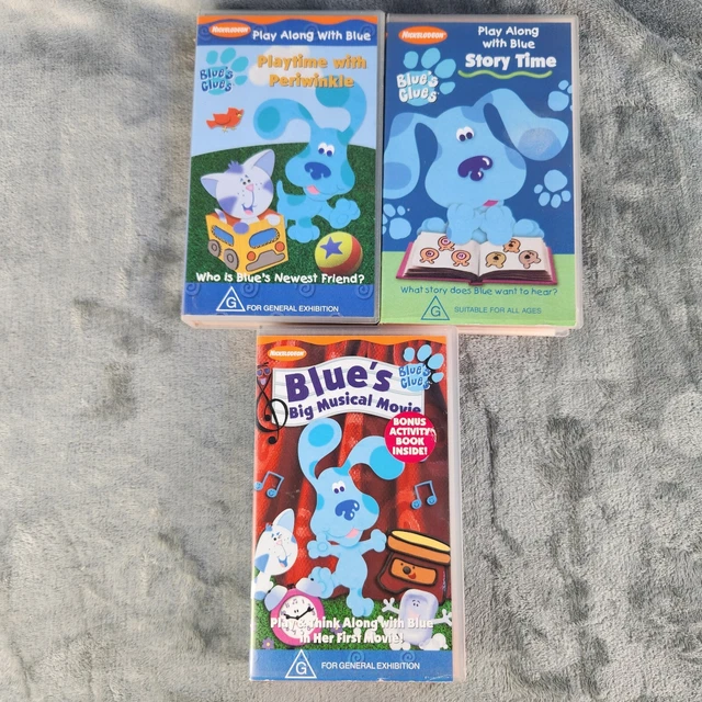 BLUE'S CLUES VHS Bundle 3 Tapes Story Time Periwinkle Musical
