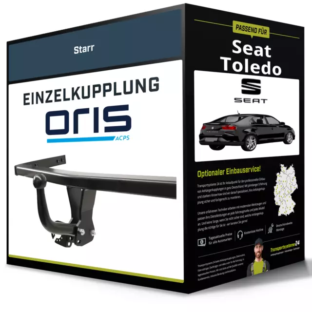Starre Anhängerkupplung für SEAT Toledo 07.2015-jetzt IV Typ KG3 Oris NEU