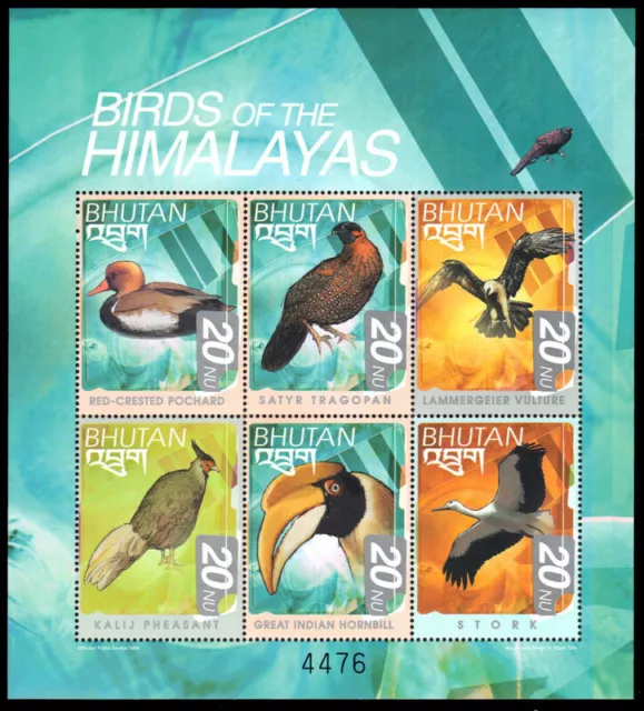 BHUTAN 1264 - Birds of the Himalayas "Souvenir Sheet" (pb46585)