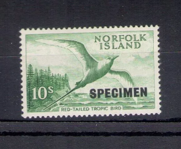 1960-62 ANorfolk Island , Stanley Gibbons n. 36s Soprastampa Specimen , MNH**