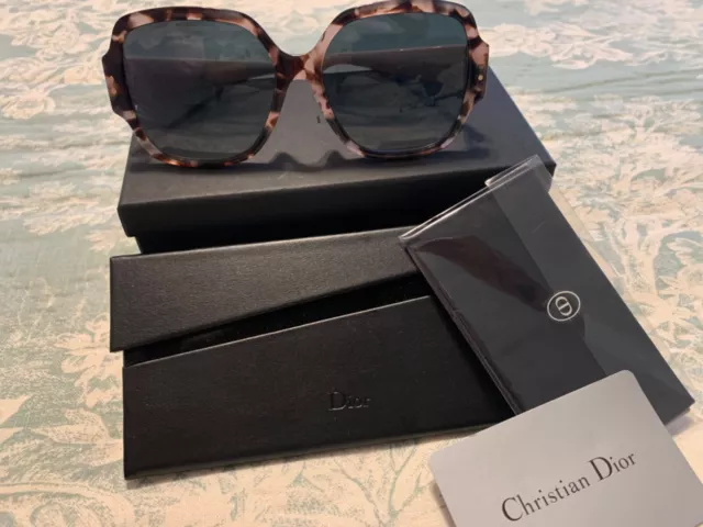 CHRISTIAN DIOR Lady Dior Studs Sunglasses Dark Havana 257139
