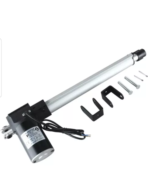 DC 12V Attuatore lineare corsa 12 pollici con staffa di montaggio 300MM 6000N/1320LB
