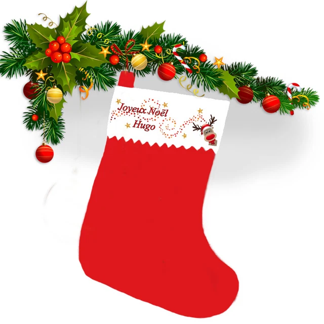 Chaussette haute de noel best sale
