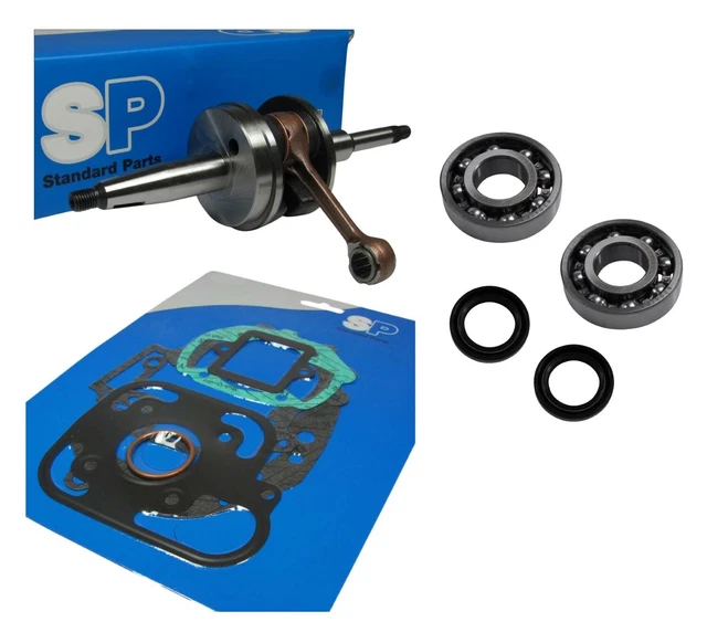 Motor Tuning Set AM6 Vollwangen Kurbelwelle Set Für Aprilia/Minarelli AM6 – Racing-Kurbelwelle Mit Lagern & Dichtringen Motorroller 125ccm Neu