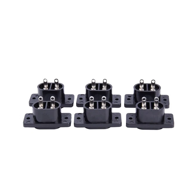 6 x AC 250V 2.5A IEC320 C7 Socket Solder Cup Pins  Connector D9U4