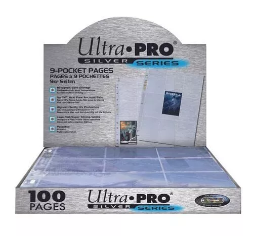 Ultra Pro Silver Series 9 Pocket Trading Card 100 Pages Box