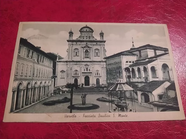 Varallo Sesia Basilica S. Monte Vercelli Antica Cartolina Viag. 1938