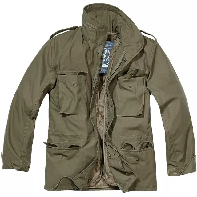 BRANDIT CLASSIC M65 Mens Army Field Jacket Warm Travel Parka Military Coat Olive 75.95 PicClick UK