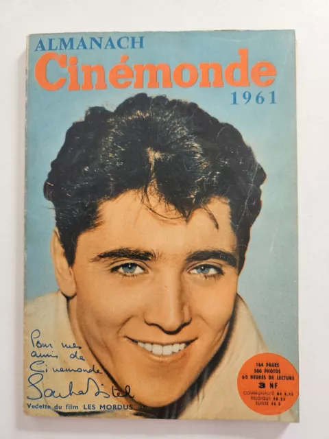 Revue Almanach CINEMONDE 1961 Sacha Distel et Brigitte Bardot en couvertures