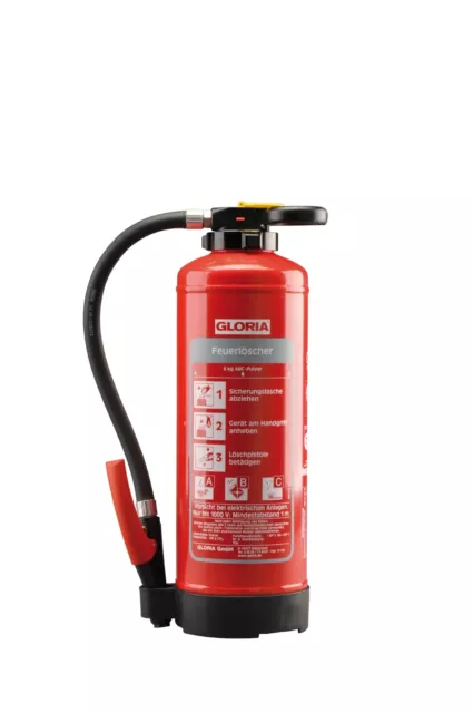 Feuerlöscher Gloria P6 STAR 6 KG ABC Wartung Neu