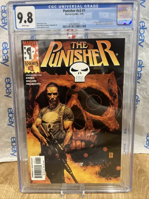 The Punisher - CGC Graded Comic Book Vol. 1 Marvel Cgc 9.8 Graded Comic New Slab