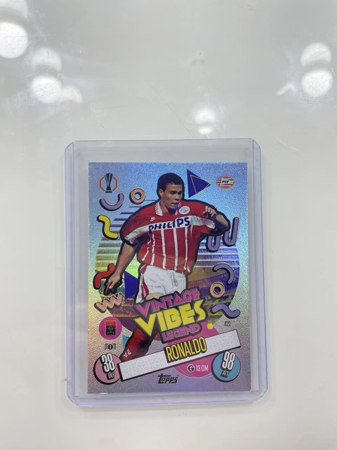 Match Attax R9 MATCH ATTAX 24/25 2024 2025 R9 Ronaldo Nazario PSV Vintage Vibes Foil ...