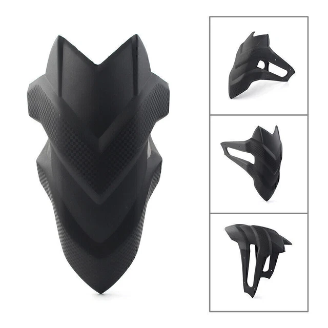 Universal Motorcycle Rear Wheel Mudguard Fender Mudflap Cover+Bracket Kit Black