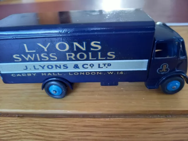 Dinky #514 Guy Lyons Swiss Roll Renovated Van Condition Per Pics. With Repro Box