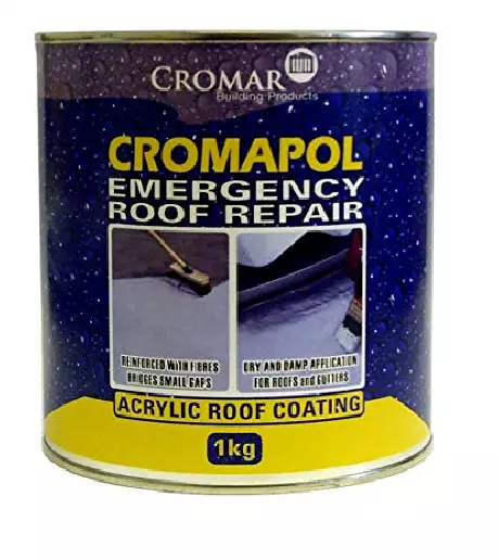 Cromapol | Acrylic Roof Coat | Roof Paint Sealant | Emergency Roof Repair | 1kg