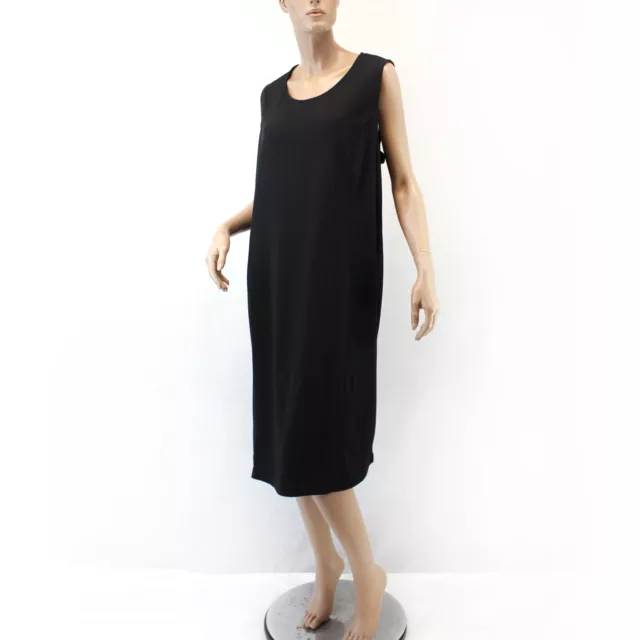 Catherines Plus Black Sleeveless A-line Textured Midi Dress 3X,26/28W