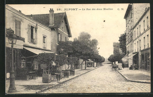 CPA Alfort, La Rue des deux Moulins