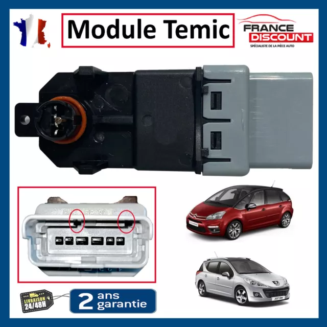 BOITIER MODULE CONFORT TEMIC LEVE-VITRE ELECTRIQUE Pour 206 207 308 EXPERT 2