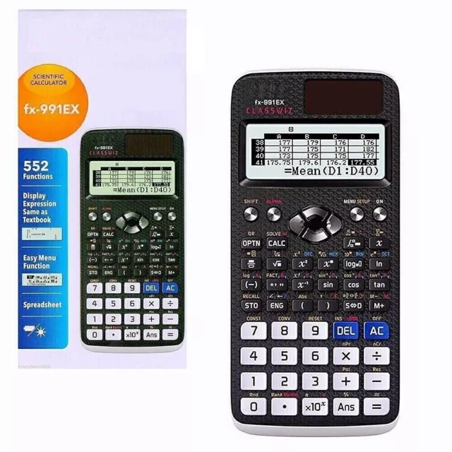 Fx-991ex Classwiz Advanced Engineering Scientific Calculator-552 Functions Uk