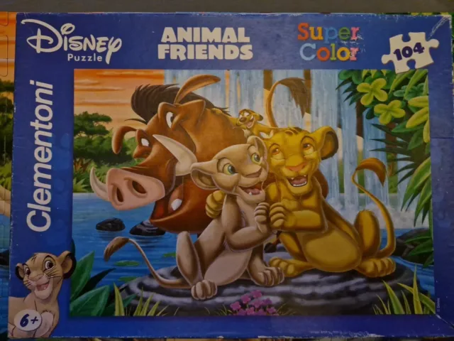 Disney Löwe König Tierfreunde 104-teiliges Clemontoni Puzzle komplett