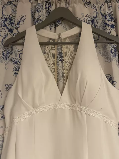 Stunning Ivory Wedding Dress Size 16 Uk(only Worn Once)