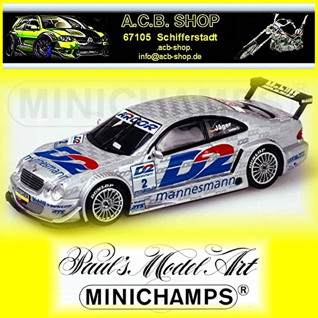 ·▻ MERCEDES CLK AMG D2 DTM #2 Jäger Trumpeter #3021 H0 1:87 PC