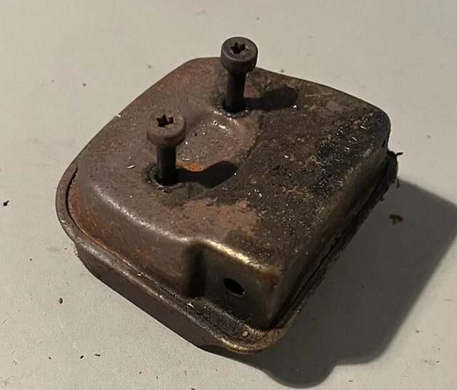 GENUINE STIHL FS55 Strimmer Exhaust Muffler With Screws Used Spare Part