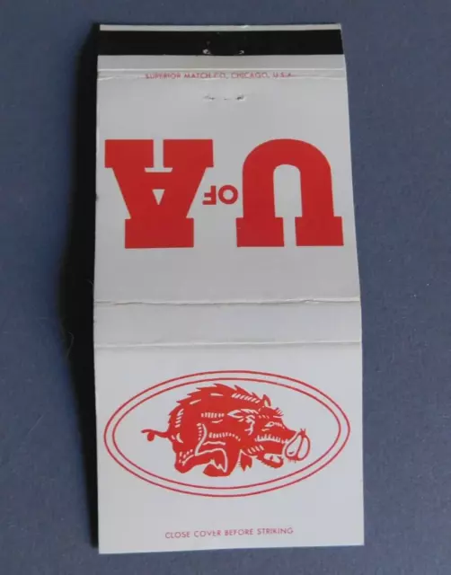 Matchbook Cover - University of Arkansas: Fayetteville- student un- front strike