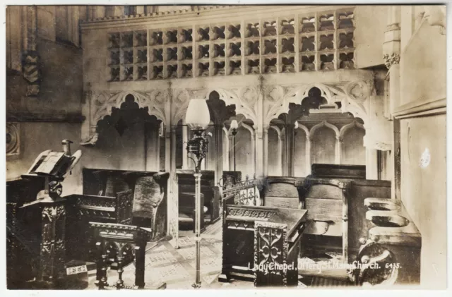 OTTERY ST MARY CHURCH - Devon - Lady Chapel - c1920s era real photo postcard