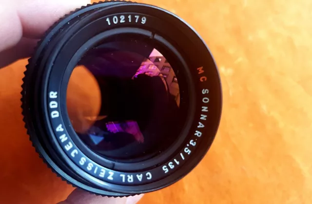 M42 Carl Zeiss Jena MC Sonnar 3.5/135 mm Objektiv -Classic-Camera-STORE DD