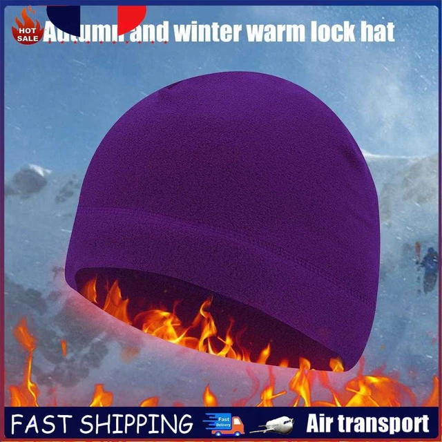 Cycling Hat Fleece Winter Warm Windproof Women Men Motorcycle Running Ski Caps