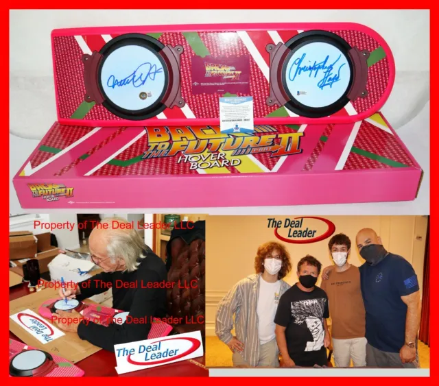 🔥  Michael J Fox Christopher Lloyd Back To Future signed Hoverboard Beckett PSA
