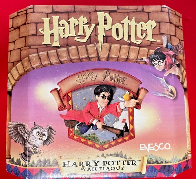 HARRY POTTER Quidditch Snitch 5" Inch Wall Plaque Enesco 2000 Warner Brothers