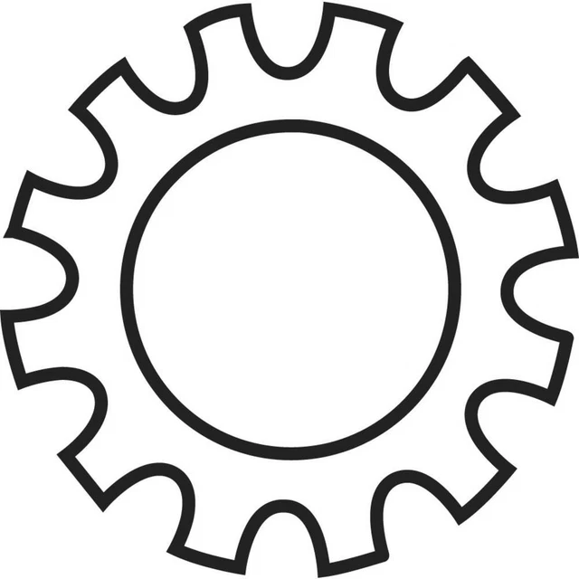 100 Rondelles dentées DIN 6797 5.3MM Toolcraft
