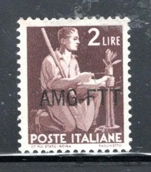 Italy  Italian  Europe  Stamps  Overprint  Amg Ftt Mint Hinged    Lot 490Bb