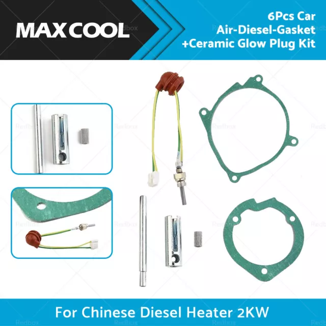 6*CAR CERAMIC GLOW Plug Kit Replacement Part For Chinese Diesel Heater  5-8KW $28.90 - PicClick AU