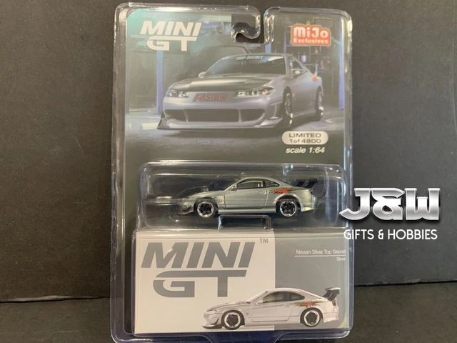 Mini GT Nissan Silvia Top Secret (S15) Silver MGT00545 1/64 CHASE