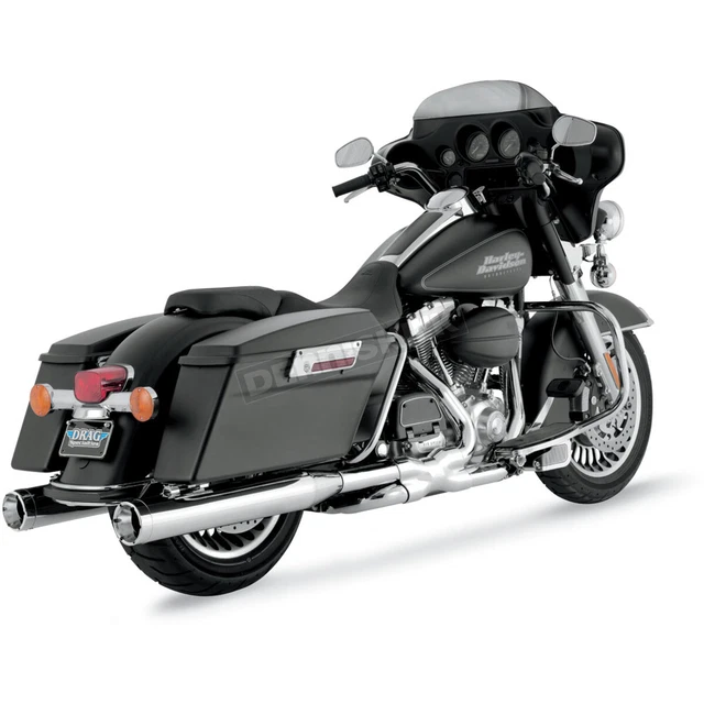 Vance & Hines 4 Inch Chrome Round Monster Slip-On Mufflers-16773(no ship to CA)