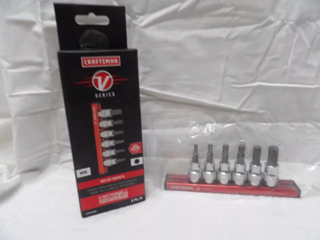 Craftsman 6pc. Hex Bit Sockets CMMT17720V (4mm, 5mm, 6mm, 7mm, 8mm & 10mm)