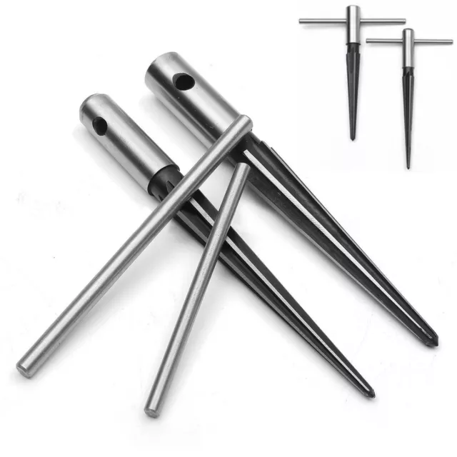 2pc T Handle Tapered Reamer Set 1/8 " to 1/2 " & 5/32 " - 7/8 " Bridge Pin Hole