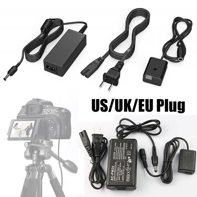 AC-PW20 Batterie factice For Sony Alpha A5100 A6500 A6400 A6000 A55 A7 RX10