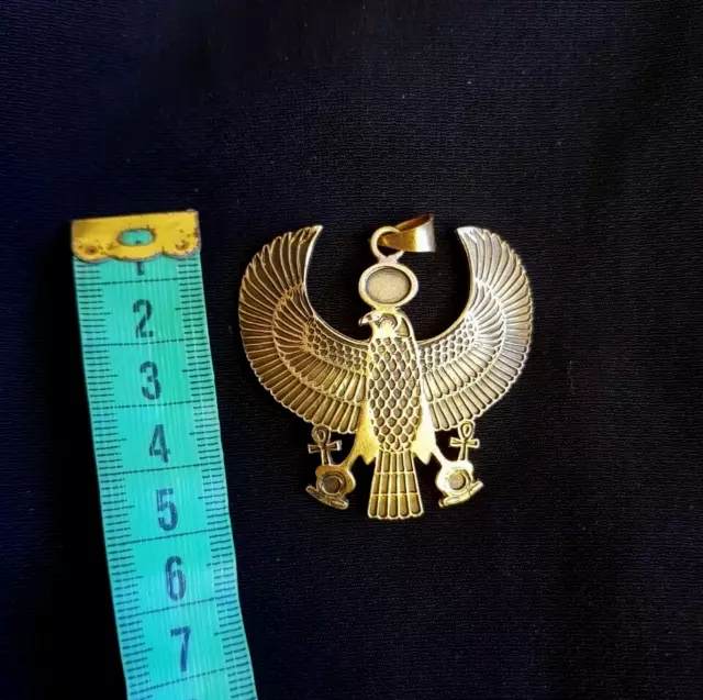Gorgeous Ancient Egyptian Horus Falcon God Pendant - Horus Amulet Pendant 2