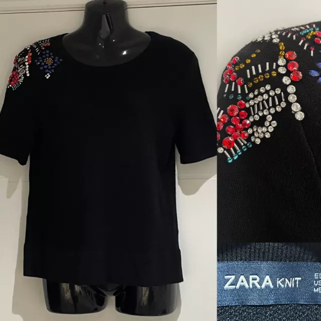Embellished jumper zara discount