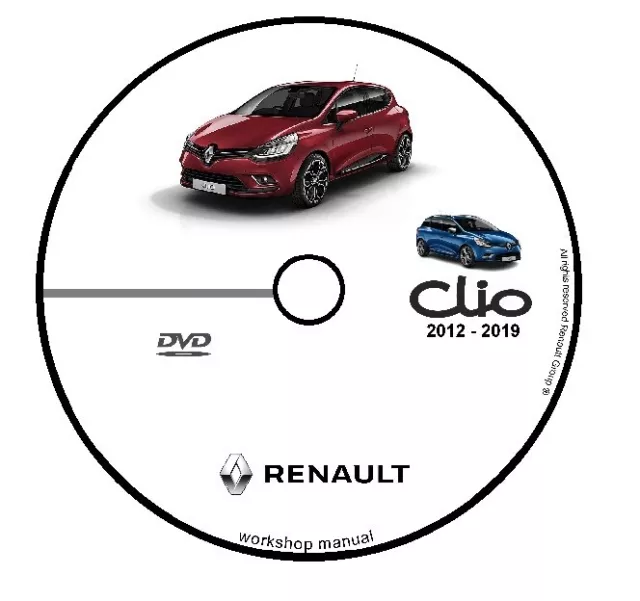 Renault Clio Mk4 2012 2019 Manuale Officina Workshop Manual Cd Dvd