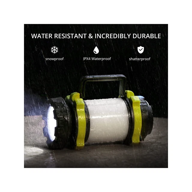 LED Rechargeable Lanterns For Camping IPX4 Waterproof Flashlight 6 Light Modes
