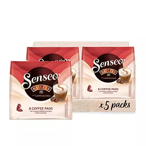 Senseo Pads Typ Cappuccino Baileys, 40 Kaffeepads, 5er Pack, 5 x 8 Getränke, ...