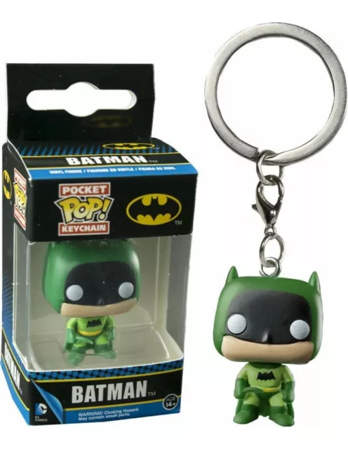 Funko Pocket Pop Keychain Portachiavi Dc Comics Batman Green Mini Figure New!